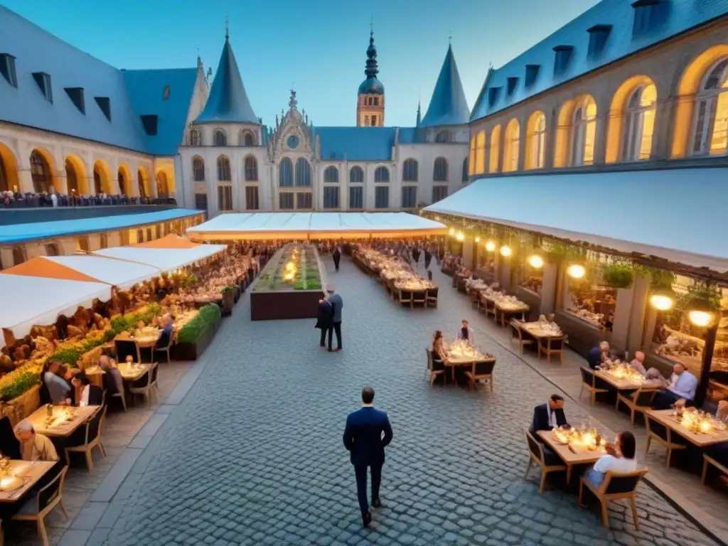 Centro histórico fusionado con arquitectura moderna: un viaje entre lo antiguo y lo contemporáneo La adaptación de espacios históricos modernos se refleja en la fusión de arquitectura antigua y contemporánea en el centro de la ciudad