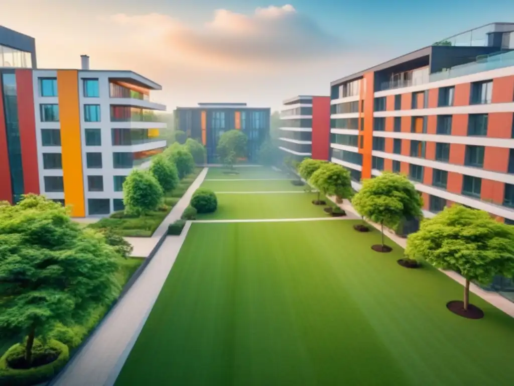 Invierte en apartamentos para estudiantes en campus universitario moderno y vibrante