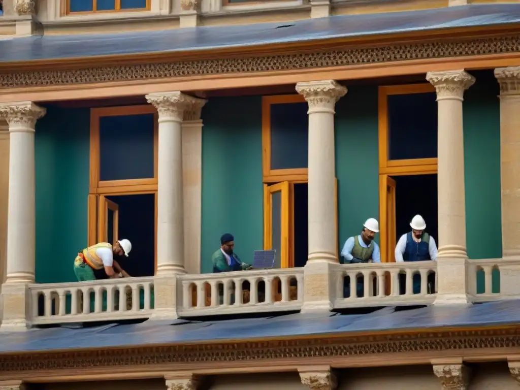 Restauración sostenible de edificio histórico: tradición y ecoinnovación Restauración arquitectónica con materiales sustentables conservación arquitectónica