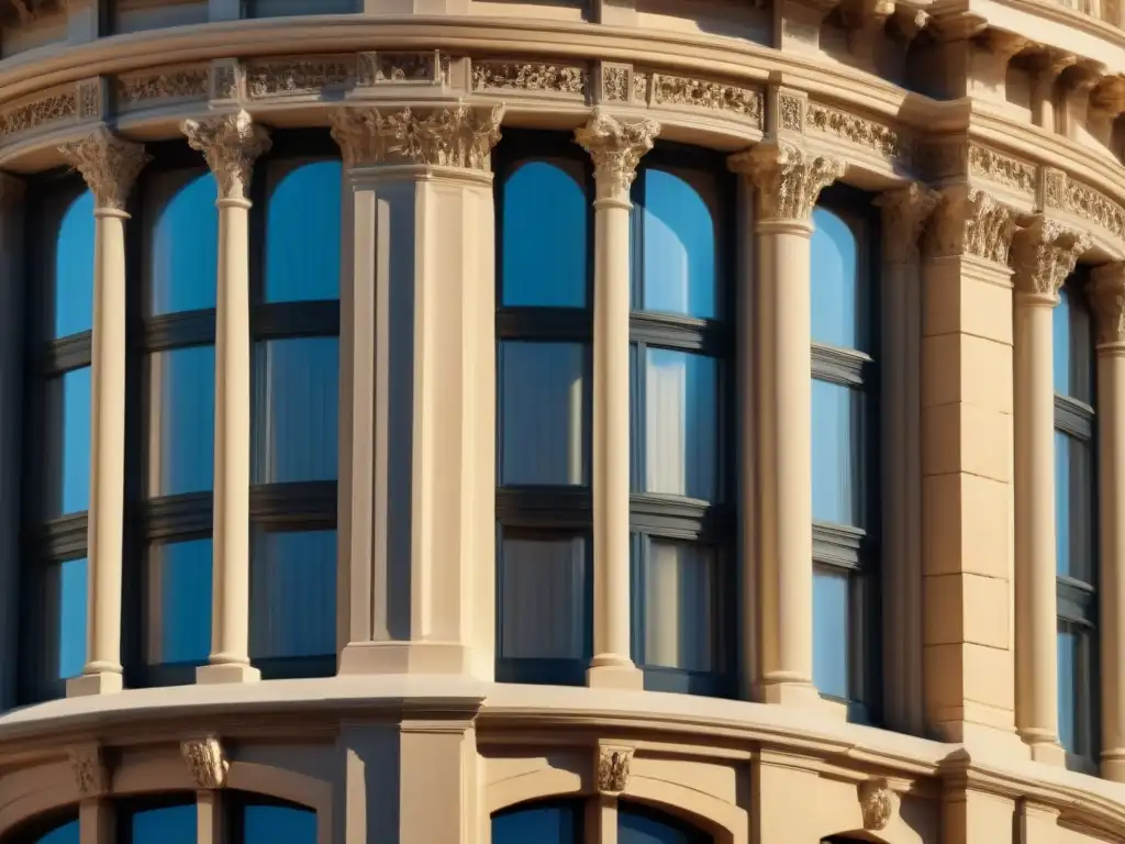 Fotografía de restauración arquitectónica con materiales tradicionales contrastados con modernos en una fachada histórica y contemporánea