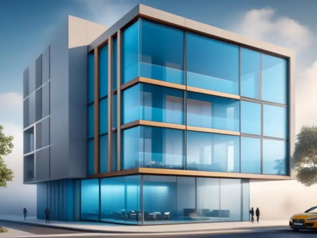 Adaptación accesible: detalle arquitectónico moderno en España Diseño arquitectónico moderno adaptado a normativa accesibilidad edificios España