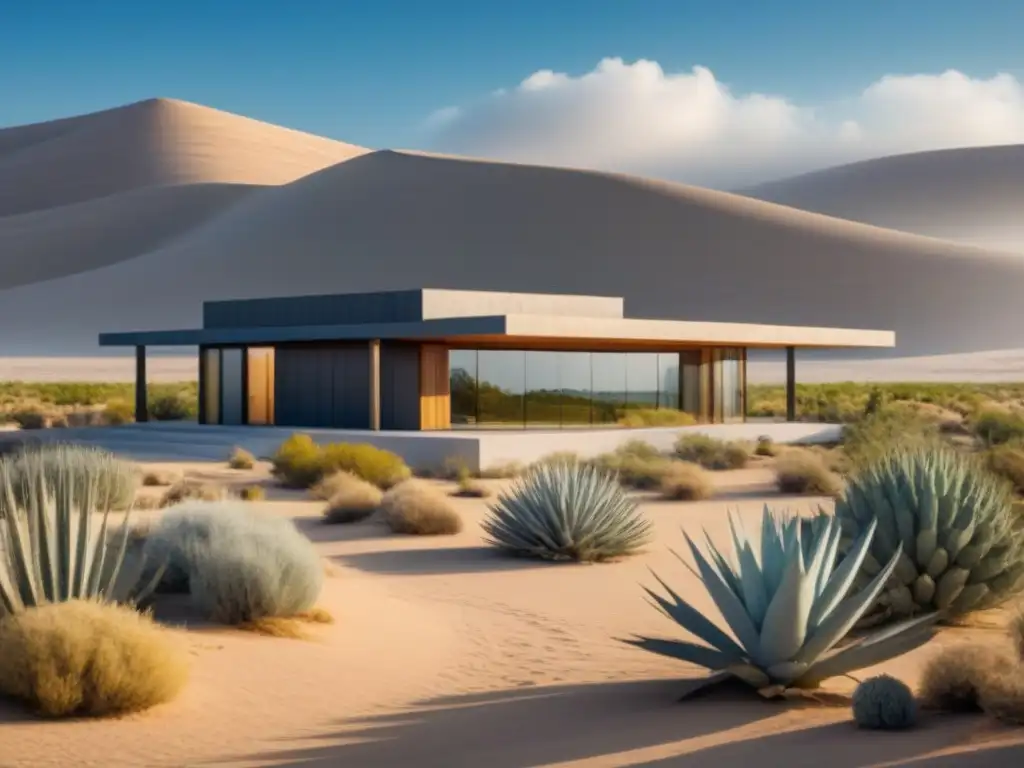 Arquitectura sostenible en desierto: innovación y diseño moderno Arquitectura sustentable en clima extremo: modernidad y sostenibilidad en el desierto