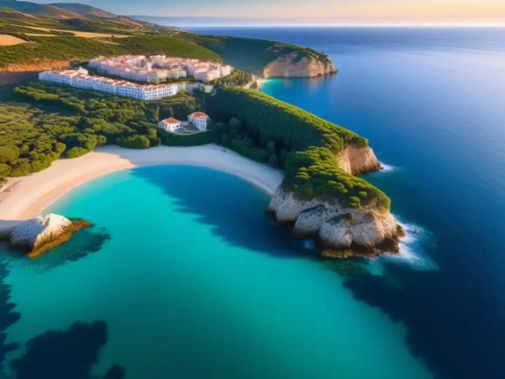 Costa española al atardecer: un espectáculo de colores vibrantes Un atardecer impresionante en la costa española