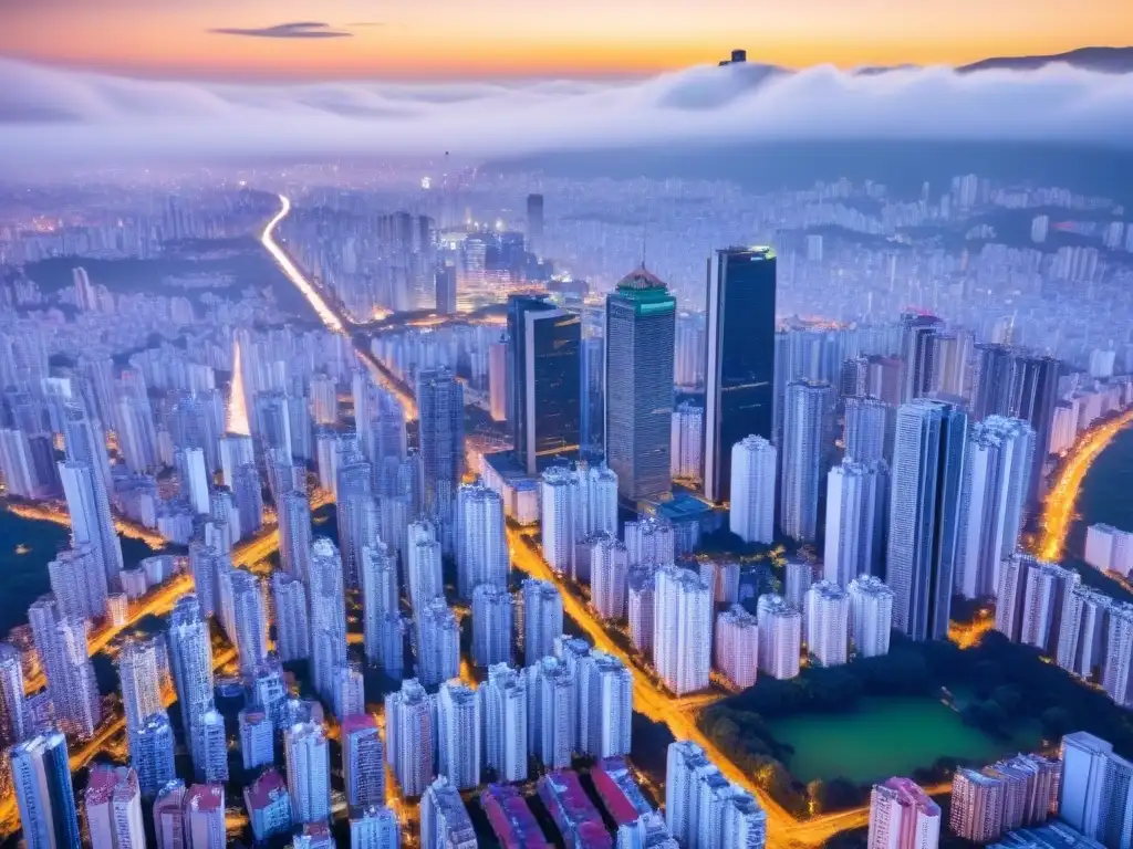 Horizonte de Sao Paulo al atardecer: mezcla de modernidad y tradición Atardecer en Sao Paulo, Brasil: el mercado inmobiliario se muestra vibrante y en crecimiento