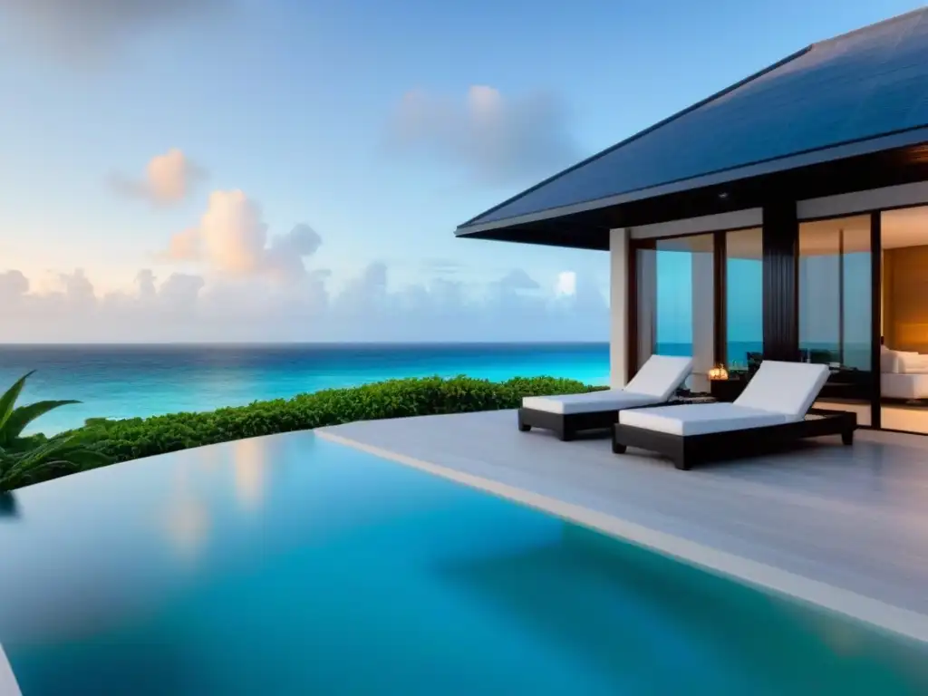Villa de lujo en Barbados: arquitectura moderna frente al mar Invertir en bienes raíces en Barbados: lujosa villa frente al mar con arquitectura moderna, piscina infinita y vistas panorámicas al mar Caribe