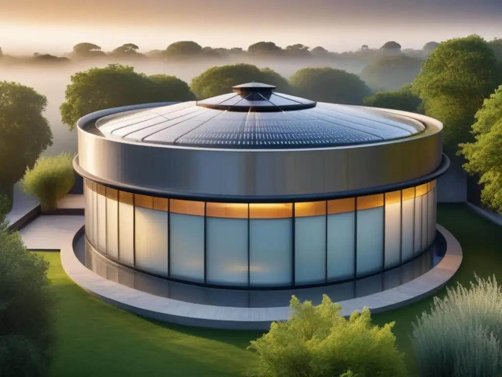 Edificio histórico con sistema de recolección de agua de lluvia integrado Captación de agua lluvia en edificios antiguos: moderno sistema integrado en arquitectura histórica, armonía entre sostenibilidad y preservación