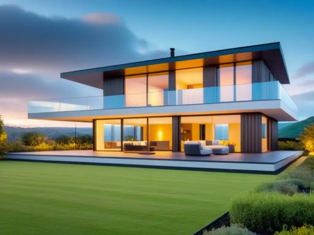 Casa pasiva moderna: eficiencia energética en cualquier clima Casa pasiva moderna con eficiencia energética en diversos climas