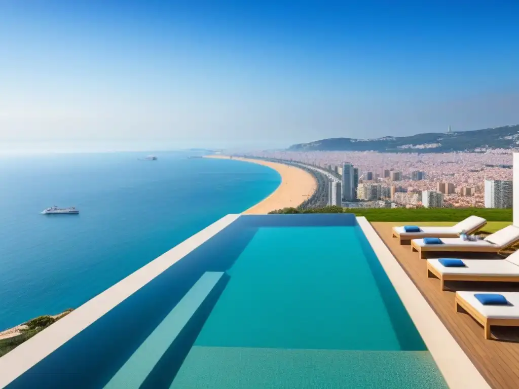 Apartamentos de lujo en Barcelona con vistas al mar Mediterráneo Complejo de apartamentos de lujo en Barcelona con vistas al mar Mediterráneo