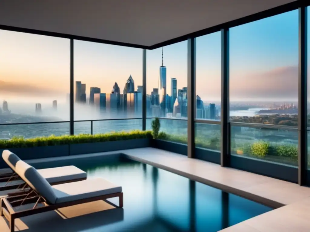 Edificio de lujo en la ciudad: elegancia y sofisticación Complejo de apartamentos modernos de lujo con vistas a la ciudad, estrategias diversificación bienes raíces