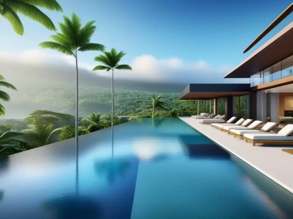 Condominio de lujo entre paisajes tropicales en Costa Rica Complejo de condominios de lujo entre exuberante vegetación tropical en Costa Rica, cumpliendo normativas inmobiliarias para extranjeros