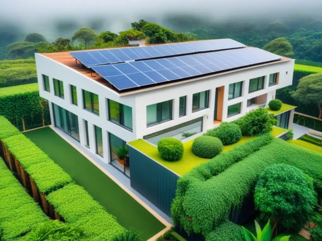 Complejo ecológico: arquitectura sostenible y verde Complejo edificio verde con certificaciones construcción verde edificación sustentable