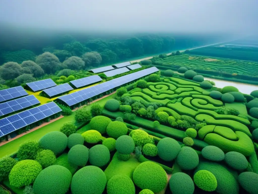 Complejo residencial ecológico: diseño verde y sostenible Un complejo residencial ecológico con certificaciones verdes en el mercado inmobiliario