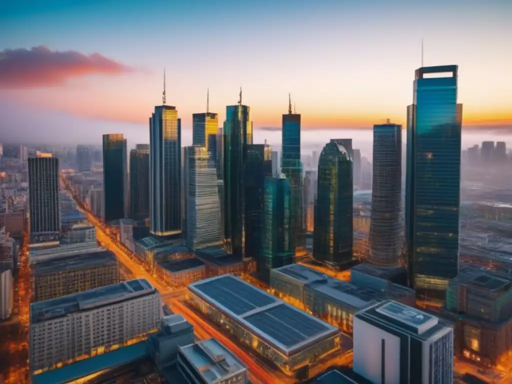 Contraste urbano: éxito y fracaso en inversiones inmobiliarias Contraste entre éxito y fracaso en inversión propiedades comerciales casos, ciudad moderna vibrante