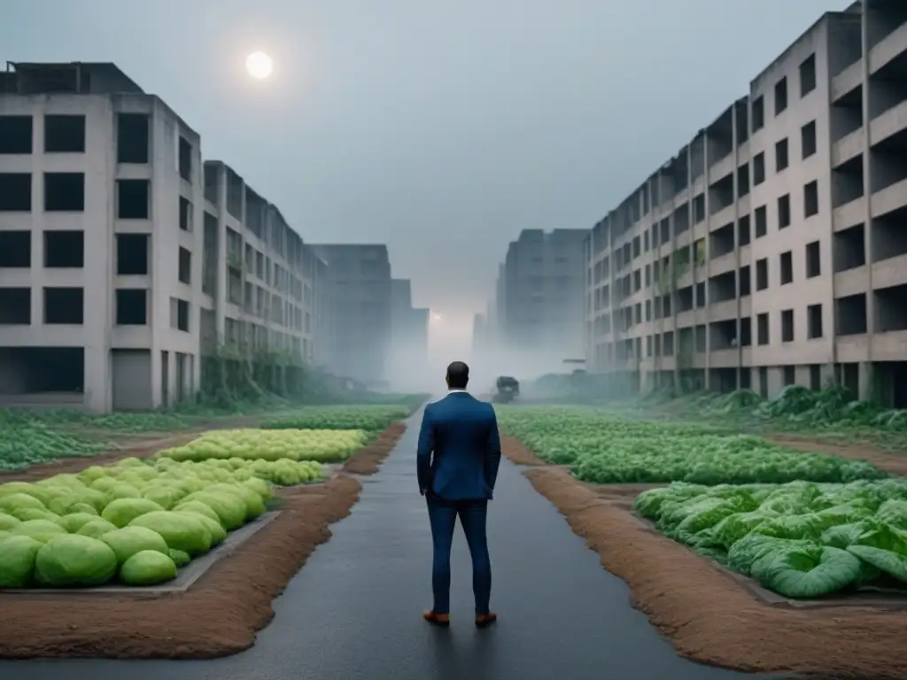 Desolación urbana: impacto de la deflación en inversiones inmobiliarias Desolado desarrollo inmobiliario, reflejo de los riesgos en inversiones inmobiliarias durante la deflación