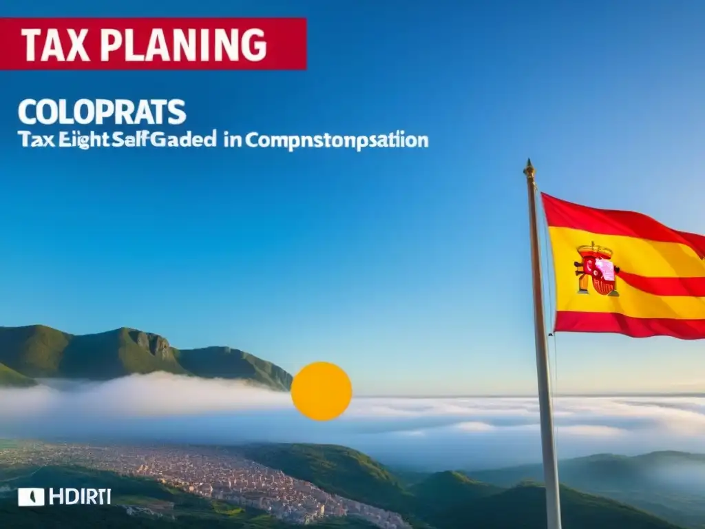 Comparativa estrategias fiscales para expatriados en España Infografía detallada y moderna comparando estrategias de planificación fiscal para expatriados con propiedades en España