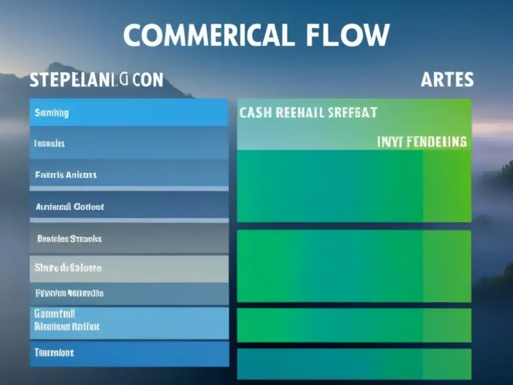 Infografía detallada: Evaluar flujo de efectivo en inversiones inmobiliarias comerciales Detallada infografía moderna sobre evaluación de flujo de caja en inversión en centros comerciales, con gráficos y colores profesionales