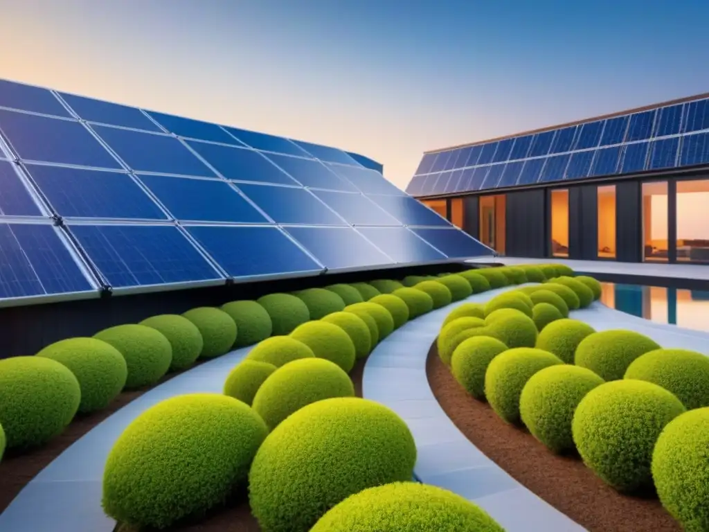 Diseño sostenible: moderna arquitectura ecoamigable Detallado plano arquitectónico con diseño moderno y materiales sustentables, simbolizando la conservación arquitectónica
