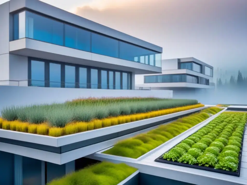 Proyecto de construcción sostenible con tecnología avanzada Detallado plano arquitectónico futurista con estrategias para reducir residuos en construcción