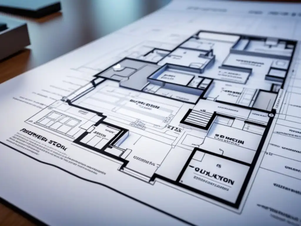 Plan arquitectónico moderno para propiedad comercial Detallado plano arquitectónico moderno para propiedades comerciales con opciones financiamiento propiedades comerciales