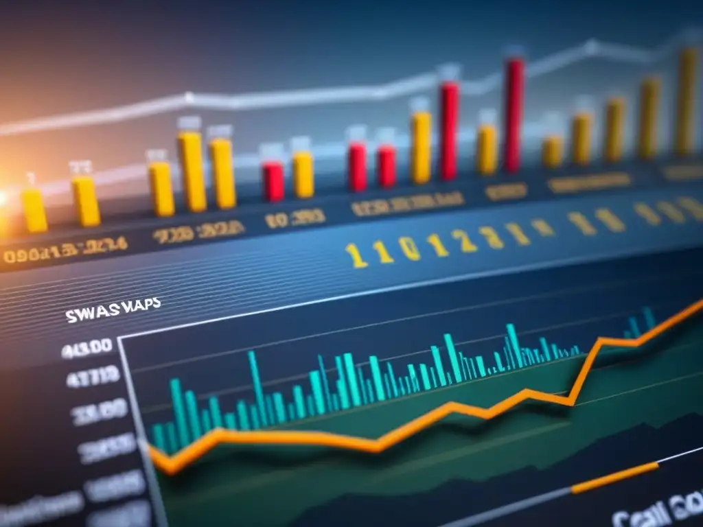 Gráficos detallados de Swaps de tasas de interés inmobiliaria Detalle de gráfico financiero mostrando Swaps de tasas de interés inmobiliaria