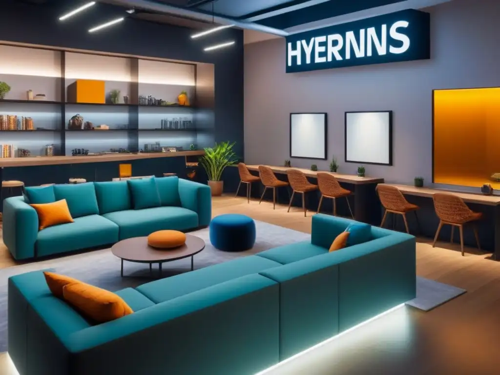 Espacio comercial multifuncional y futurista para la Generación Z Diseño de espacios comerciales para la generación Z: innovación y funcionalidad en un ambiente futurista y acogedor