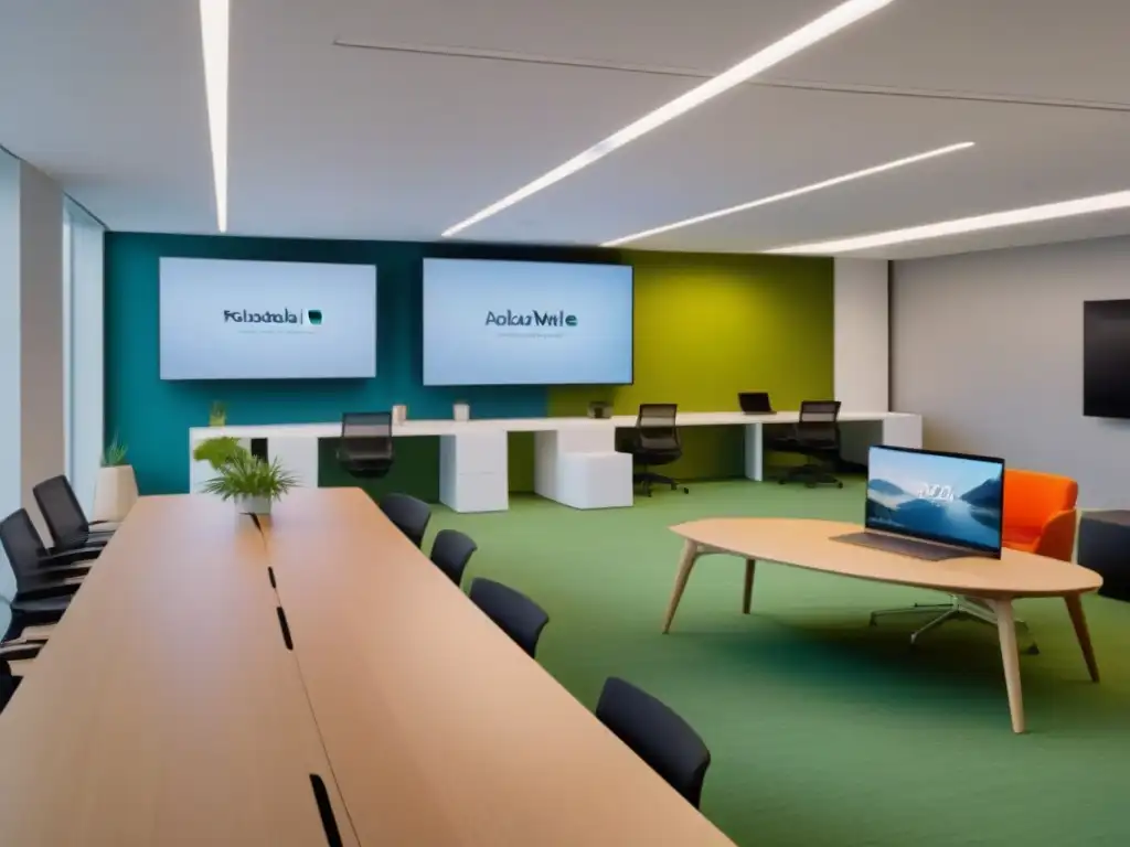 Diseño comercial adaptable y vibrante para 2023 Diseño de espacios comerciales multifuncionales 2023: Ambiente innovador y versátil con elementos flexibles y luminosidad natural