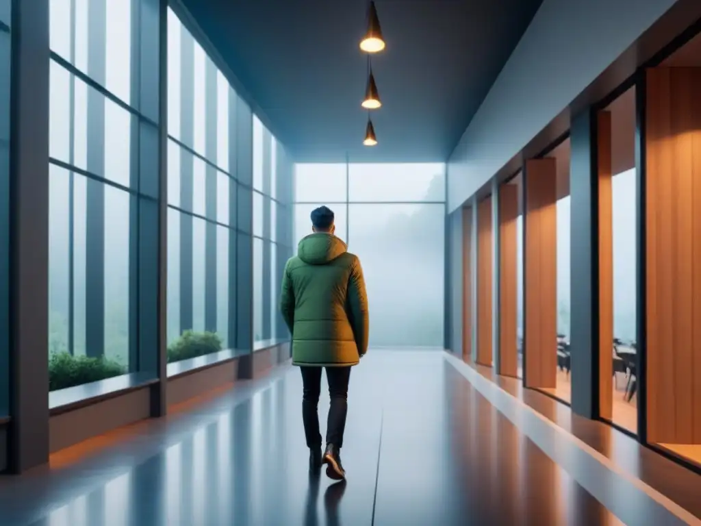 Diseño arquitectónico sostenible: Luz natural en edificio moderno Diseño sustentable que maximiza la luz natural para crear ambientes cálidos y acogedores