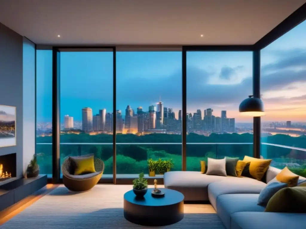 Edificio de lujo: diseño arquitectónico moderno con vistas a la ciudad Edificio de apartamentos moderno y lujoso con diseño arquitectónico elegante, ventanales y terraza en la azotea con vistas a la ciudad
