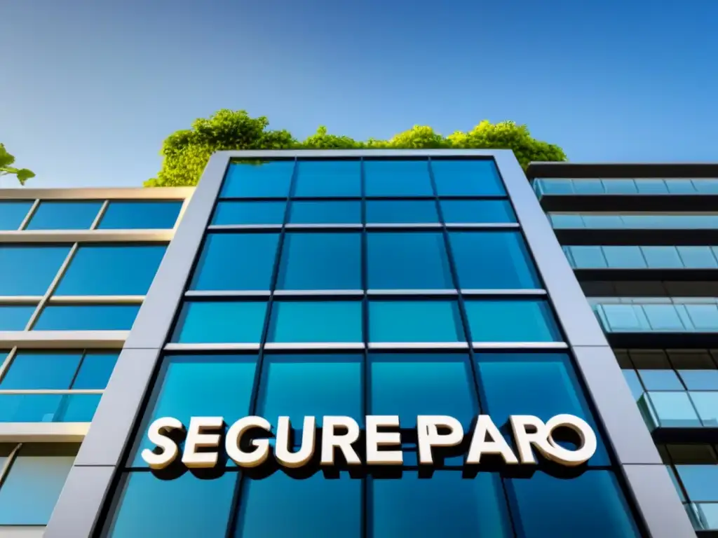 Seguros para Propiedades Comerciales: Inversión Segura y Profesional Edificio comercial moderno con seguridad y profesionalismo