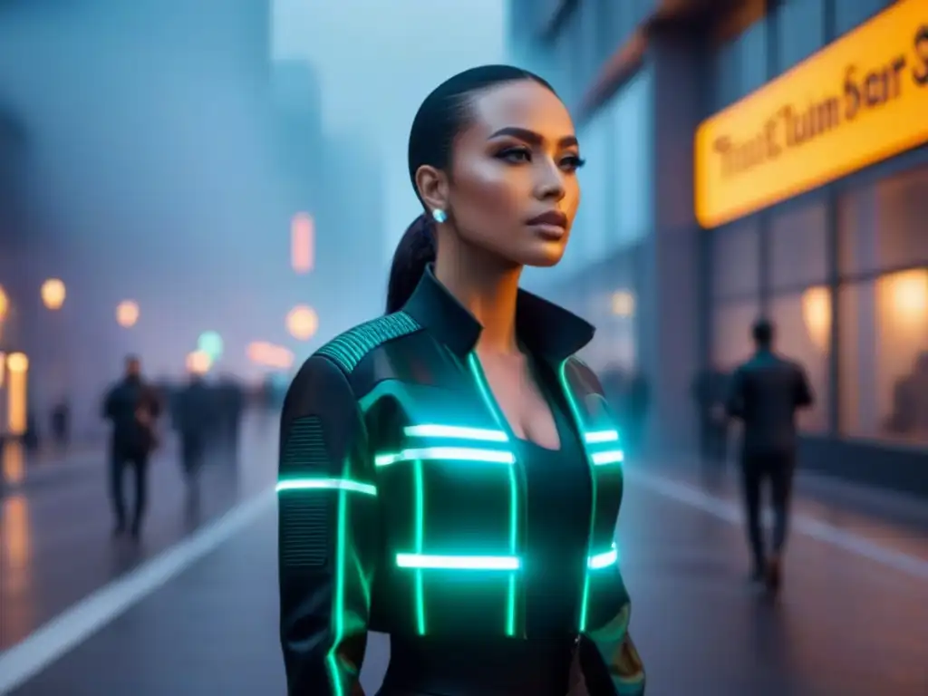 Edificio futurista con diseño innovador en 8k Edificio futurista con diseño vanguardista y luces LED, reflejando la ciudad