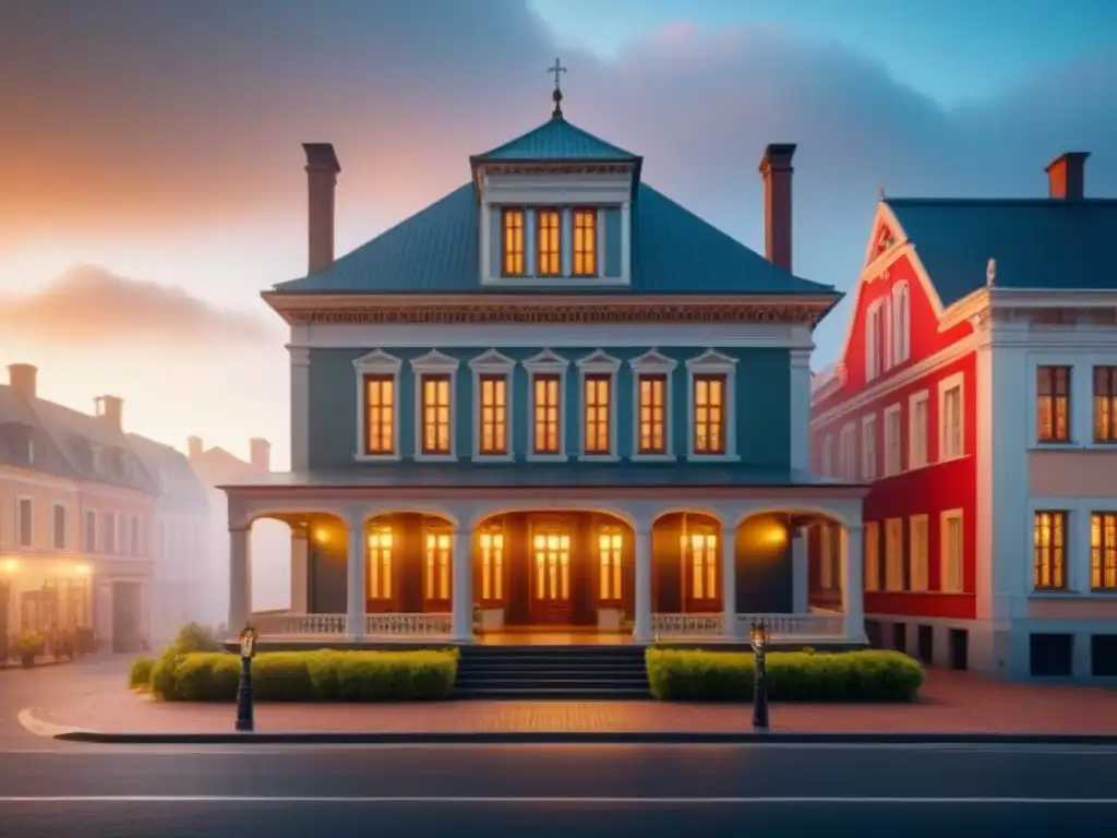 Edificio histórico con sistema geotérmico integrado Climatización geotérmica en edificio histórico restaurado, fusión arquitectónica sostenible y tradicional