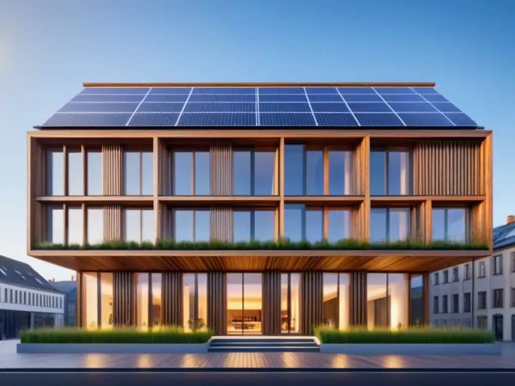 Edificio histórico restaurado con diseño eco-friendly Edificio histórico restaurado con materiales ecológicos en restauración sostenible