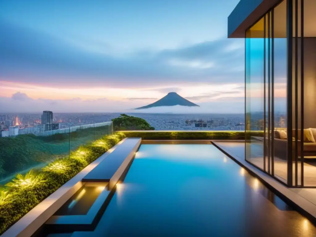 Edificio de lujo en Ciudad de México: arquitectura moderna y vibrante Edificio de lujo en la bulliciosa Ciudad de México, reflejando inversiones exitosas en mercados emergentes de lujo