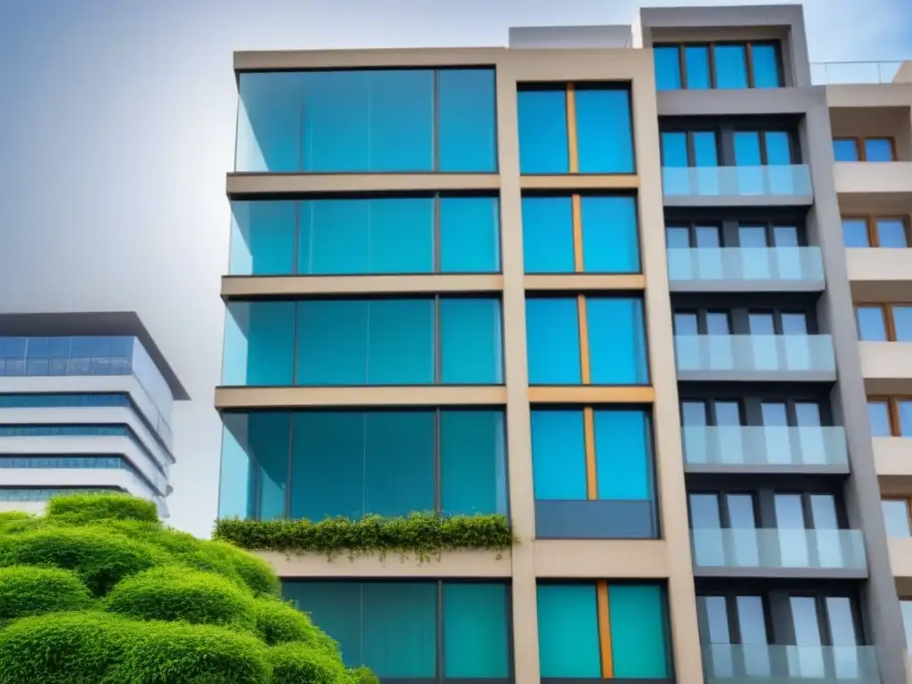 Edificio de lujo en metrópolis española: inversión inmobiliaria en auge Edificio moderno en área urbana de España, refleja diseño arquitectónico y paisaje vibrante, ideal para inversores inmobiliarios