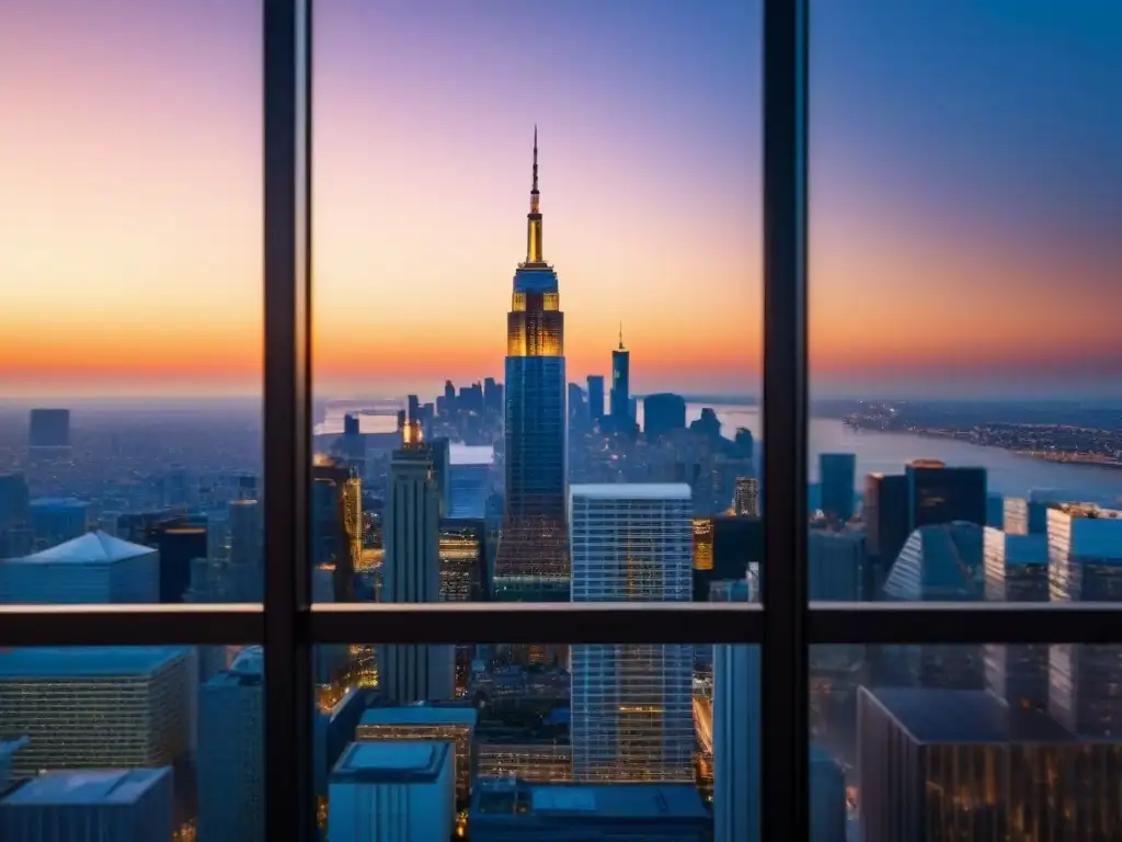 Edificio de lujo en la ciudad al atardecer Edificio moderno de lujo en inversión inmobiliaria pasiva estrategias avanzadas