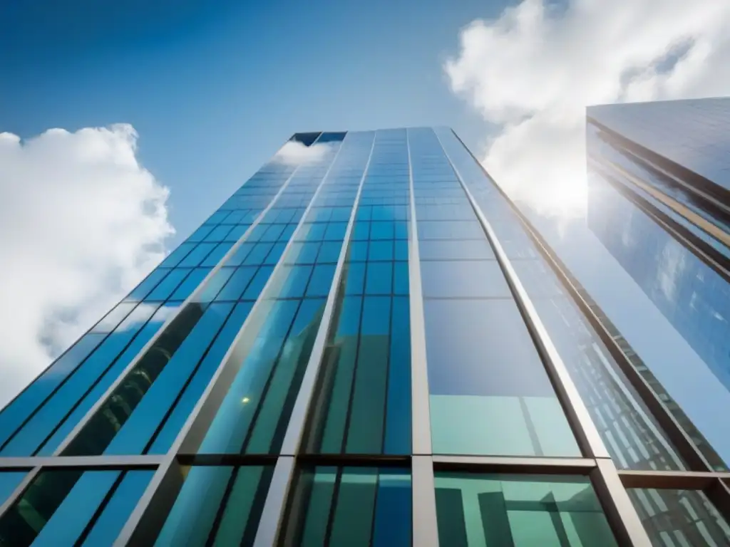 Edificio financiero: desentrañando costos ocultos Edificio de oficinas moderno con costos ocultos de inversión inmobiliaria