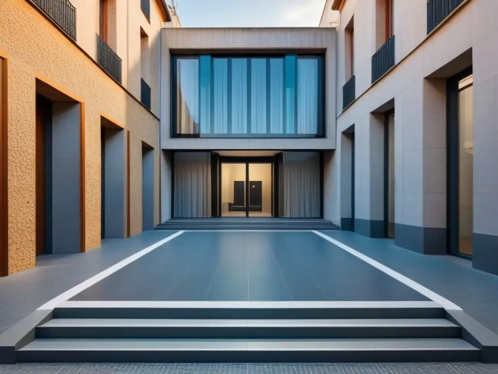 Edificio renovado en España: diseño moderno y accesible Edificio renovado en España con elementos de accesibilidad destacados