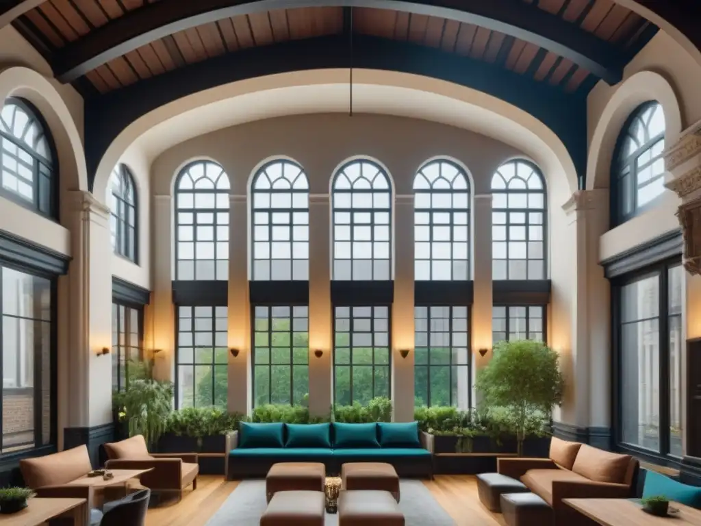 Renovación arquitectónica: historia y modernidad en perfecta armonía 'Conservación de edificios antiguos con uso mixto: fusión arquitectónica moderna y tradicional, sostenibilidad y vida comunitaria vibrante