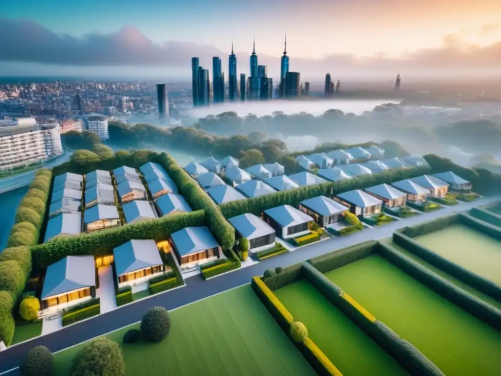 Contraste urbano: hogar tradicional vs Una elección clave: inversión en vivienda vs
