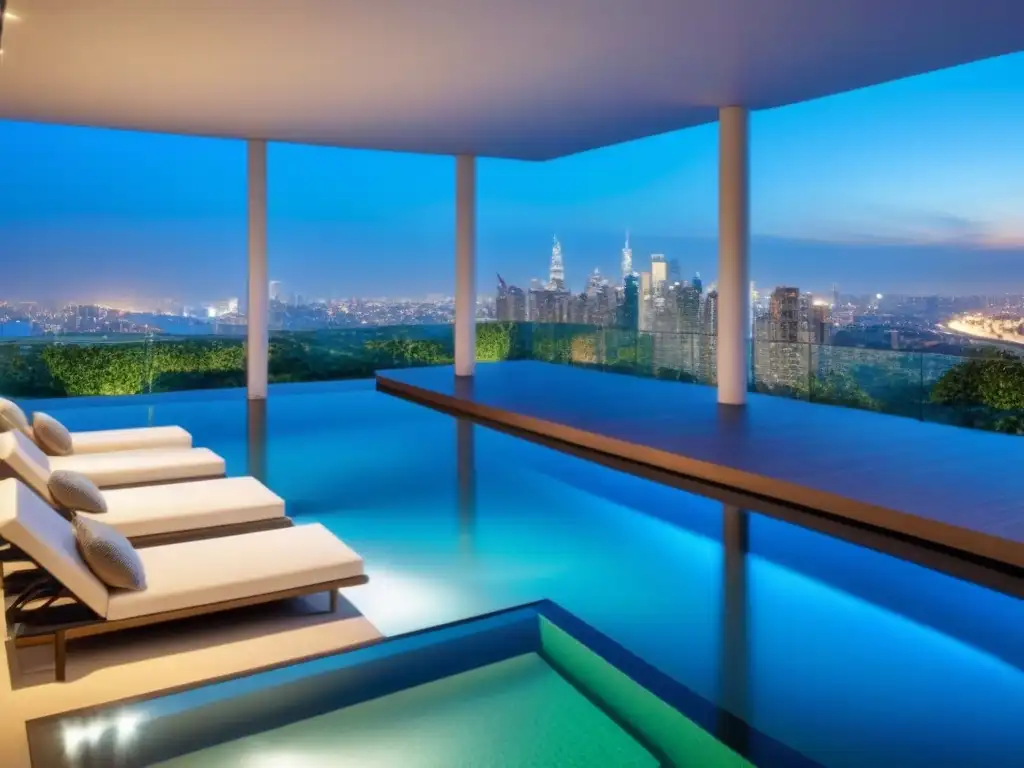 Penthouse de lujo con infinity pool y diseño elegante Elegante penthouse de lujo con terraza y piscina infinita, estrategias legales contratos inmobiliarios lujo