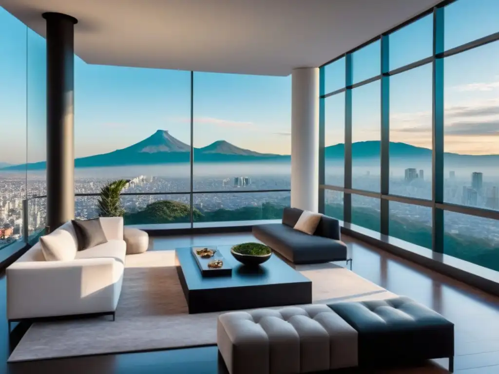 Penthouse de lujo con vista panorámica en la Ciudad de México Elegante penthouse con vista panorámica de la ciudad de México