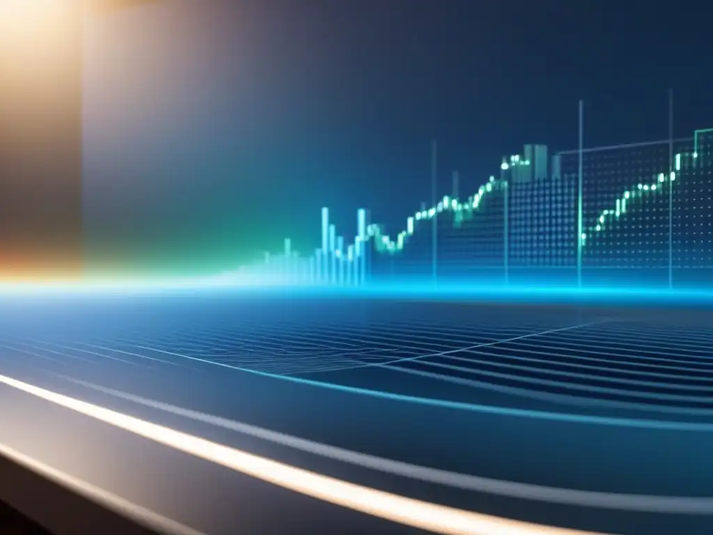 Gráficos financieros modernos: tendencias de inversión inmobiliaria Elegante pronóstico financiero con gráficos detallados sobre inversiones inmobiliarias
