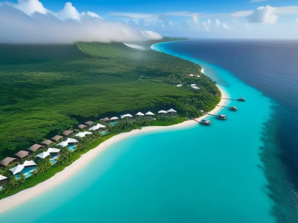 Propiedad de lujo en el Caribe: fusión perfecta de tecnología y naturaleza Elegante propiedad frente a la playa en el Caribe, fusionando tecnología con belleza natural