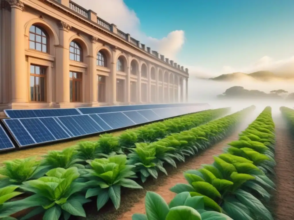 Restauración histórica con paneles solares y diseño sostenible Renovación energética en restauración: Edificio histórico con paneles solares, ventanas aisladas y diseño sostenible