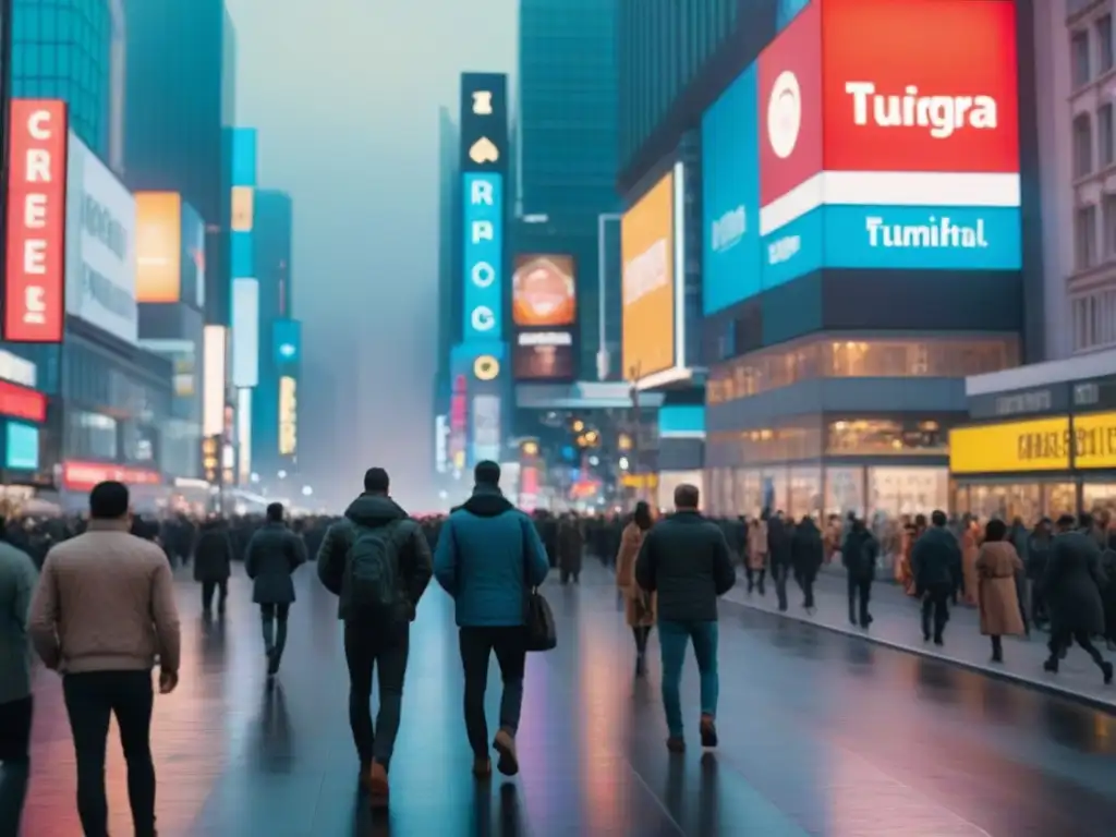 Calle urbana al anochecer: comercio y diversidad en 8k Escena urbana vibrante en una calle de ciudad al atardecer, reflejando el desarrollo urbano grandes ciudades