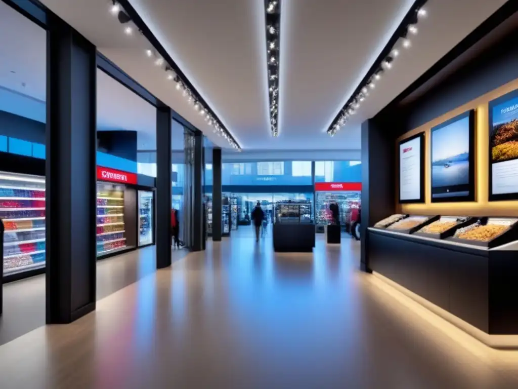 Vibrante diseño comercial maximiza flujo de tráfico y ganancias Reestructuración espacial para mejorar rentabilidad inversiones centros comerciales, con diseño vibrante y moderno