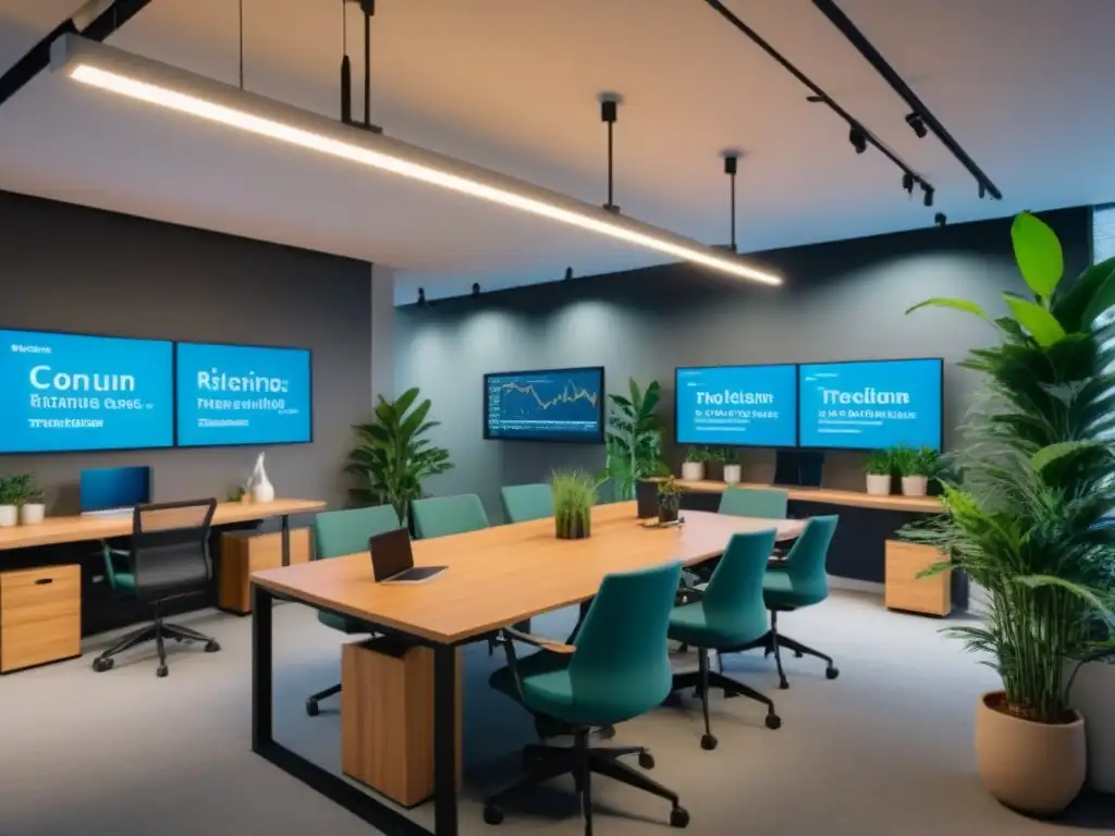 Espacio de coworking vibrante y moderno: colaboración inspiradora 'Espacio de coworking vibrante y moderno, ideal para Invertir en coworkings mercado inmobiliario'