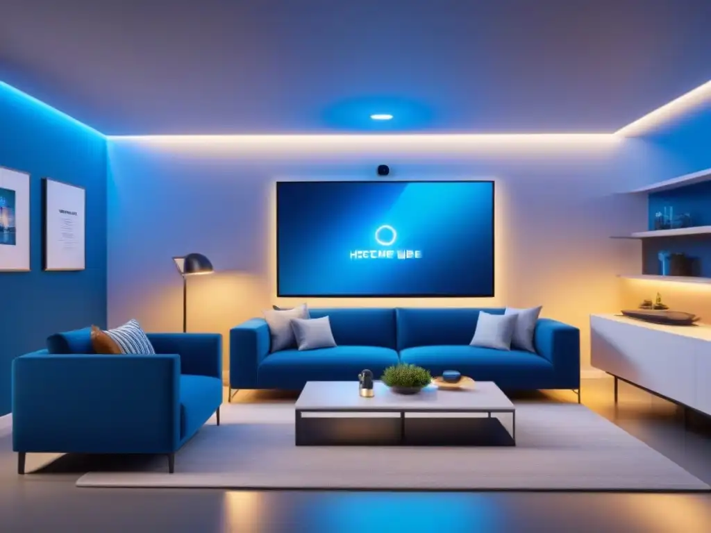 Coliving seguro y futurista: tecnología avanzada y estilo moderno en un espacio protegido y acogedor Un espacio de coliving seguro y moderno con prácticas de seguridad y privacidad avanzadas