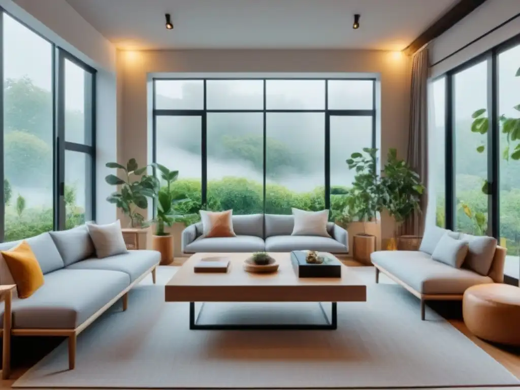 Espacio de coliving moderno y funcional: diseño innovador, tecnología inteligente y abundante vegetación Espacio de coliving como tendencia inmobiliaria: diseño innovador, tecnología inteligente, vegetación y luz natural