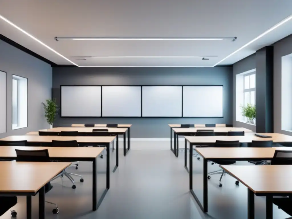 Espacio versátil y moderno: sala multiusos de alto rendimiento Espacios multiuso de diseño moderno: Sala versátil con mobiliario elegante y tecnología avanzada, ideal para reuniones y talleres educativos